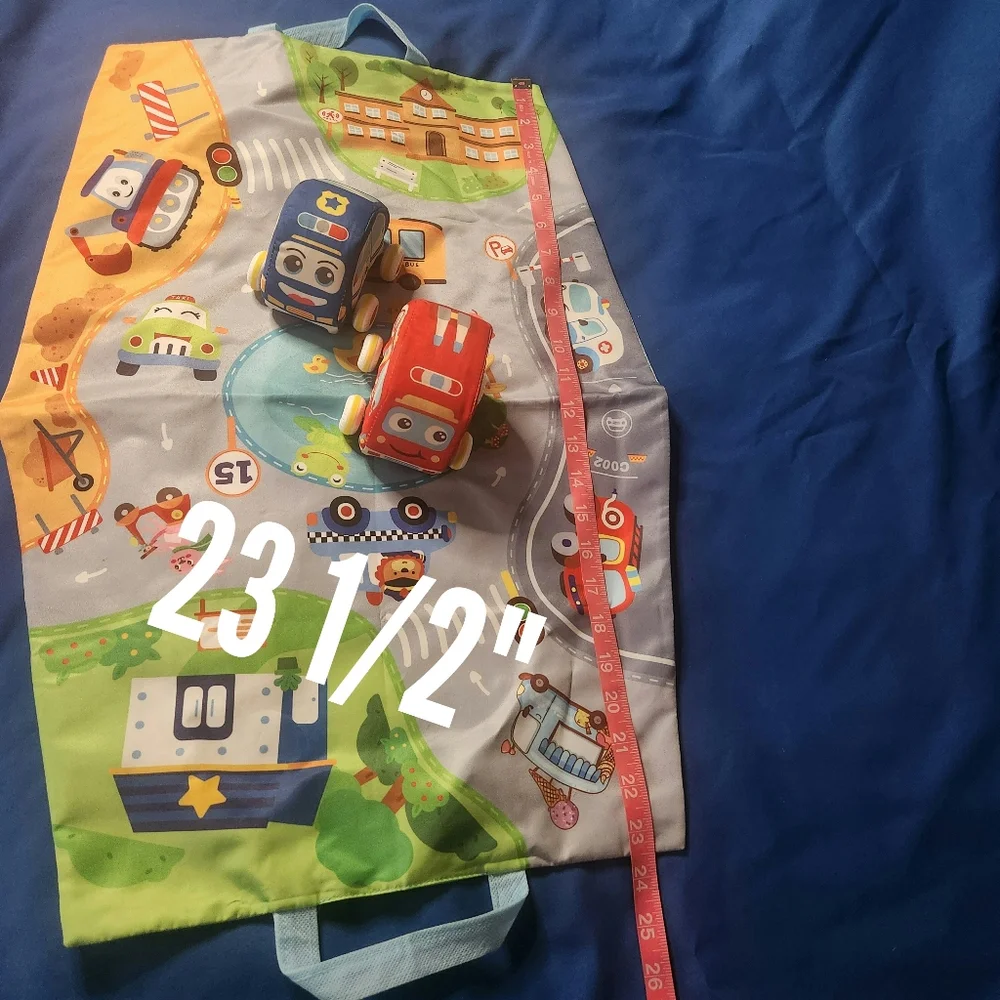 Gisorisn Baby Toy Play Mat With Soft Cars